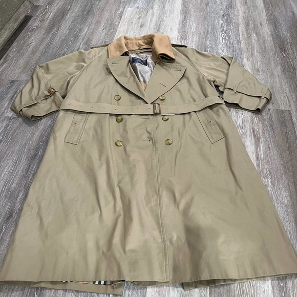 Burberry Of London Tan Wool Trench Coat XXL